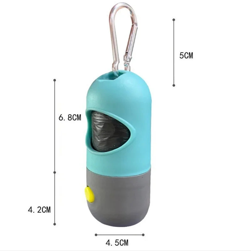LED-Lighted Dog Waste Bag Dispenser