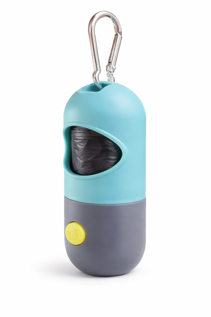 LED-Lighted Dog Waste Bag Dispenser